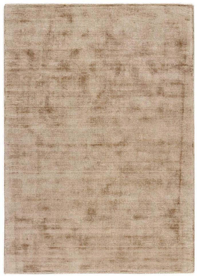 Tapis vintage beige en viscose – Erica : vue d'ensemble du tapis