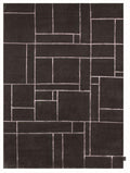 Teppich Dunkelgrau aus Wolle und Viskose 300x400 – Balkan