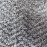 Grey Chevron Bamboo Silk Rug – Sievy – close-up of the weave (3)