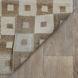 Beige and Brown Vintage Nettle Rug – Nettle – back of the rug