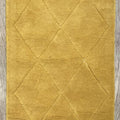 Tapis jaune géométrique en laine 60x120 – Cory