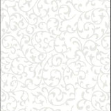 Ivory Floral Wool and Viscose Rug – Sydney – full view of the rug