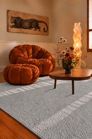 Vloerkleed grijs van wol 100x150, 120x195 en 135x195 – Wooly