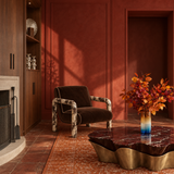 Orange Wool & Bamboo Silk Rug 170x240 – Bidjar