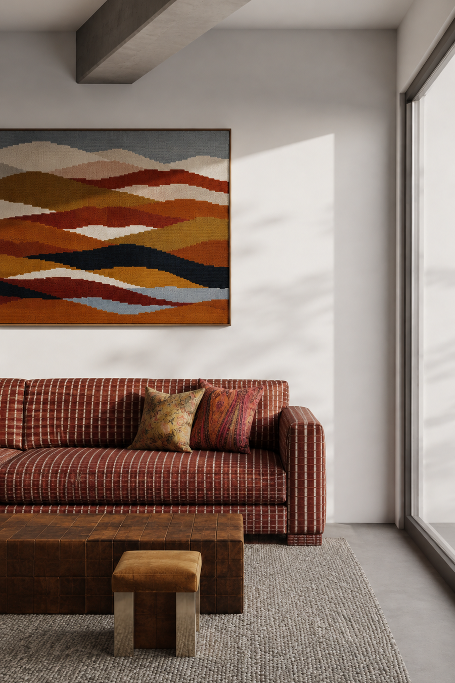 Coolest Blue Surf Rug – Elegant & Warm Design