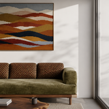 Light Grey Wool Rug – Coolest, in a living room