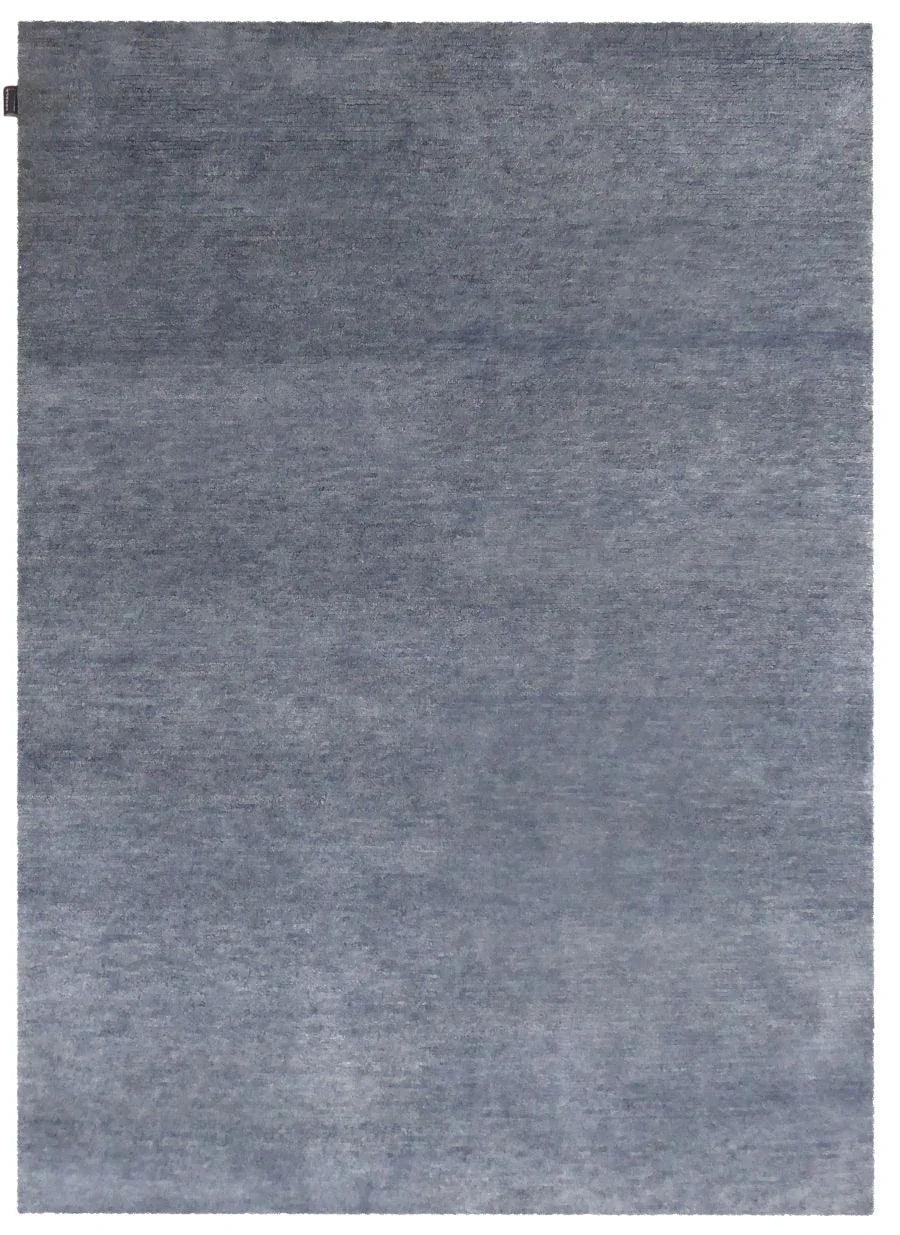 Tapis gris en laine – Bhurkan : vue d'ensemble du tapis