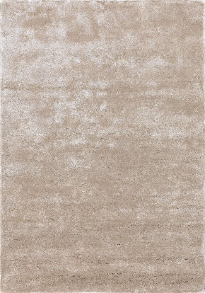 Loper beige van viscose – Annamitique – volledig zicht op het vloerkleed
