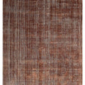 Alfombra de pasillo terracota y beige de lana 250x80 – Magnifique