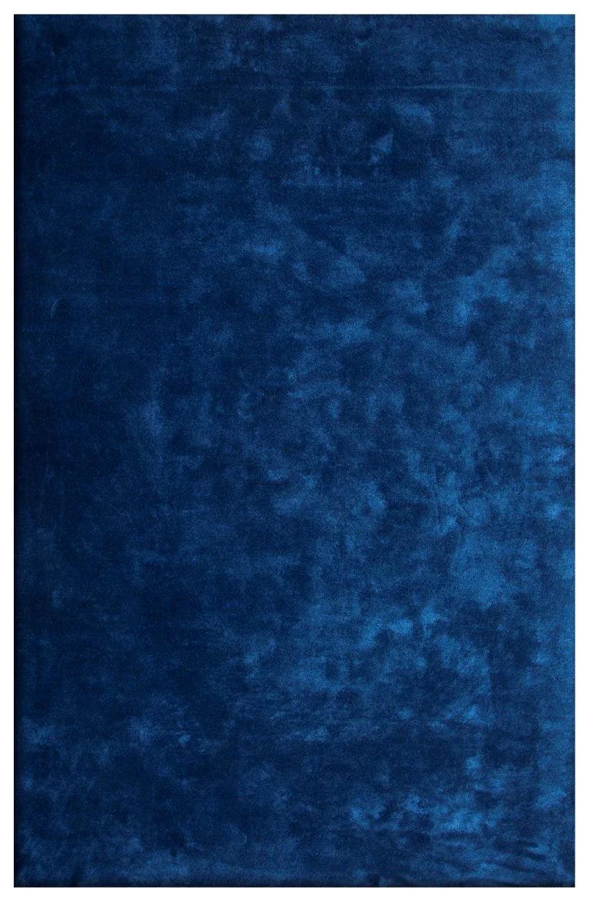 Teppich Blau aus Viskose – Annamitique – Gesamtansicht des Teppichs