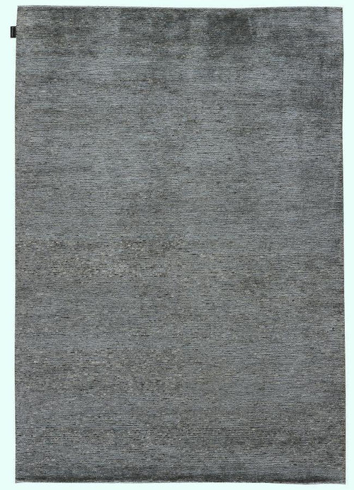 Grey and Beige Bamboo Silk and Wool Rug 300x300 – Magnifico – full view of the rug