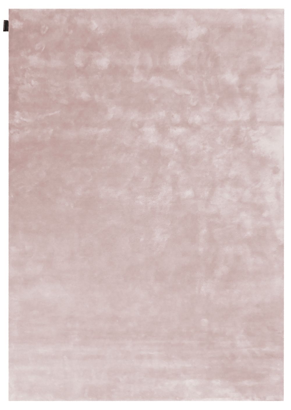 Tapis rose élégant et brillant en viscose – vue de face complète montrant sa texture douce et son éclat raffiné