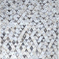 Grey Geometric Leather Rug 170x240 – Sparkless