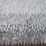 Teppich Braun und Grau aus Leder – Sparkless – Gesamtansicht des Teppichs