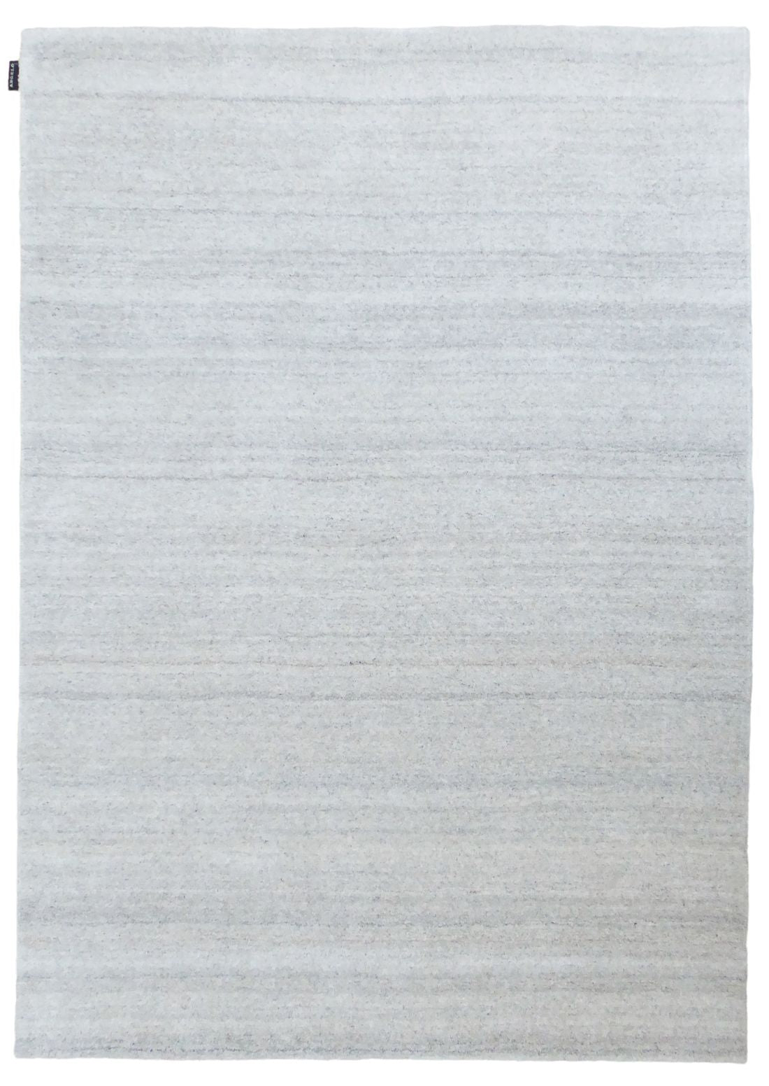 Tapis chaleureux blanc gris Laine Viscose