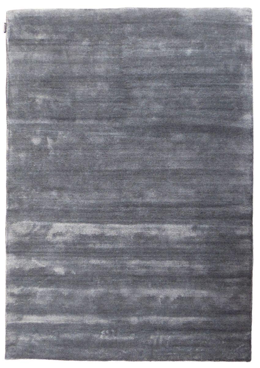 Teppich Grau aus Wolle und Viskose 140x200 – Mutza