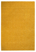 Tapis jaune géométrique en laine 200x300 – Cory