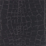 Teppich Schwarz Geometrisch aus Wolle und Viskose – Harmony – Gesamtansicht des Teppichs