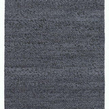 Tapis gris bleu à poils longs en laine – Waves : vue d'ensemble du tapis