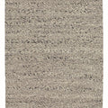 Alfombra gris e ivory de bucles de lana 140x200 – Waves