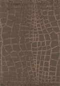 Alfombra marrón lana y viscosa 200x300 – Harmony