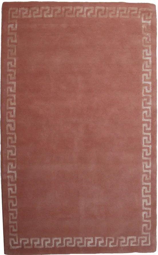 Teppich Rosa aus Wolle und Viskose – Paris Greco – Gesamtansicht des Teppichs