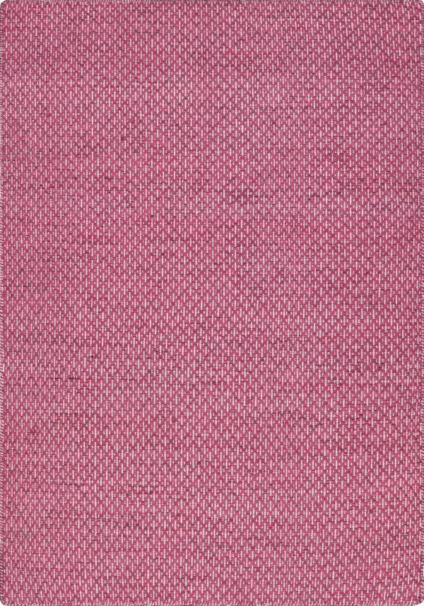 Tapis de couloir rose en laine – Milhac : vue d'ensemble du tapis