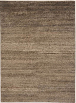 Tapis raffiné 100% ortie brun – vue de face, texture naturelle et teinte chaude