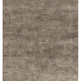 Tapis vintage marron et beige en soie de bambou et jute – Sena : vue d'ensemble du tapis