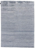Tapis bleu et blanc en soie de bambou 170x240 – Sievy