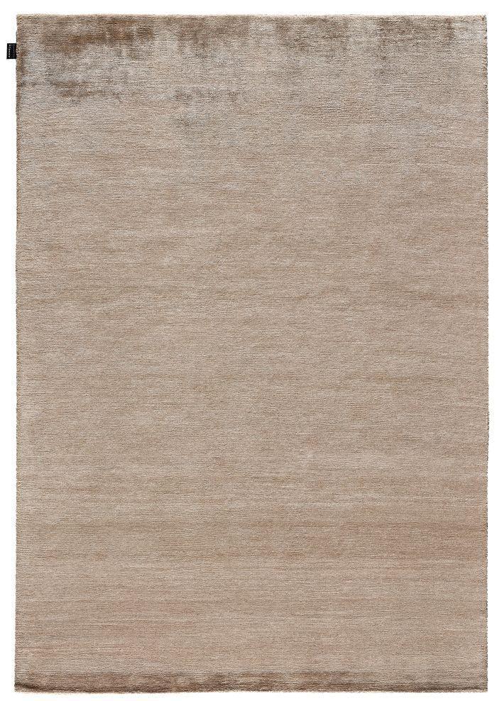 Vloerkleed beige van bamboezijde – Sievy – volledig zicht op het vloerkleed