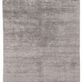 Grey Low Pile Bamboo Silk Rug 170x240 – Sievy
