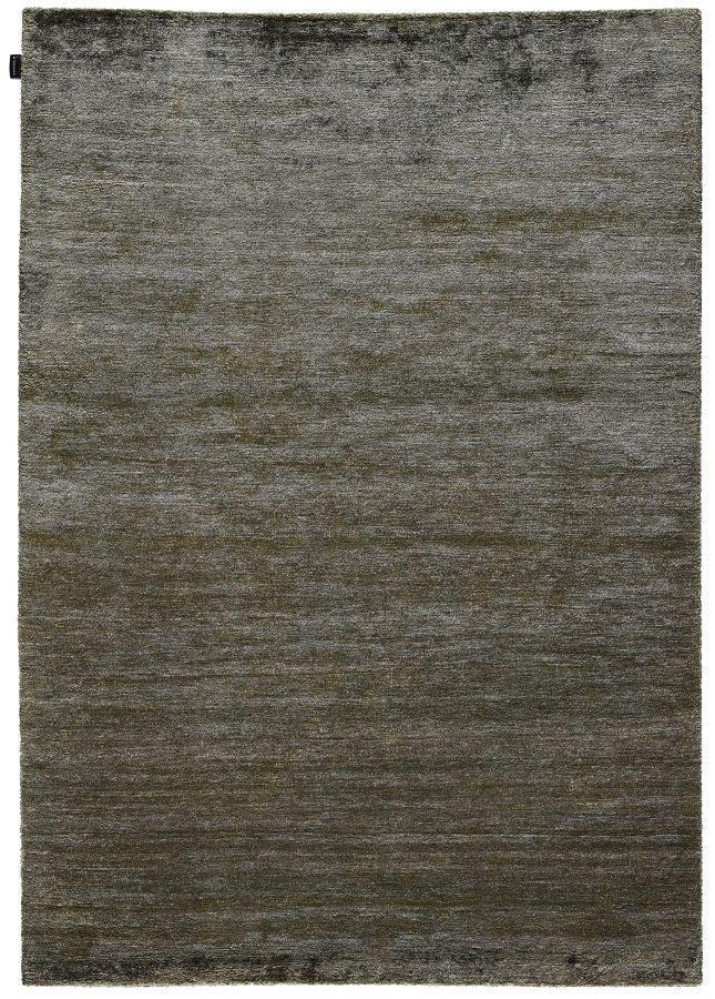 Alfombra gris verde de seda de bambú – Sievy – vista completa de la alfombra