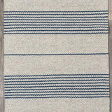 Teppich Beige und Marine aus Wolle – Tucson – Gesamtansicht des Teppichs