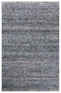 Tapis gris et bleu en PET recyclé 200x300 – Pianic