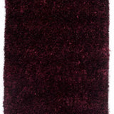 Teppich Violett Hochflor aus Polyester – Bari – Gesamtansicht des Teppichs