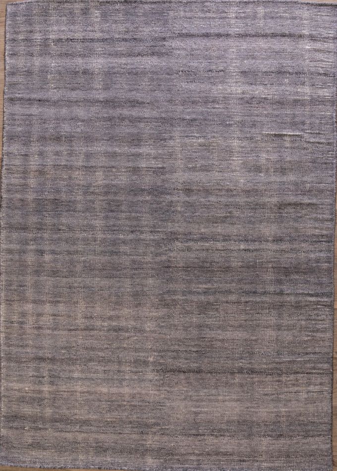 tapis vintage responsable en PET recyclé marron gris, vue de face, pour intérieur et extérieur
