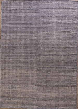 tapis vintage responsable en PET recyclé marron gris, vue de face, pour intérieur et extérieur
