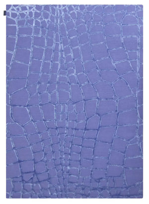 Harmony - Paars en blauw wollen en viscose vloerkleed - Moderne vloerkleden tegen outletprijzen - Bel-Deco