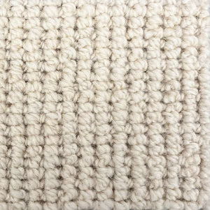 Tapis de couloir ou salon Blanc plat en Laine Naturelle - Wooly (70x.., 75x.., 80x.. et 83x..)