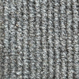 Loper vloerkleed grijs van wol – Wooly – detail van de weving