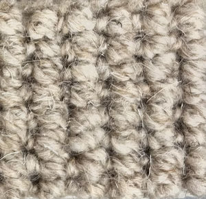 Tapis de couloir ou descente de lit beige plat en Laine Naturelle - Wooly (60x120, 70x120 et 74x120)