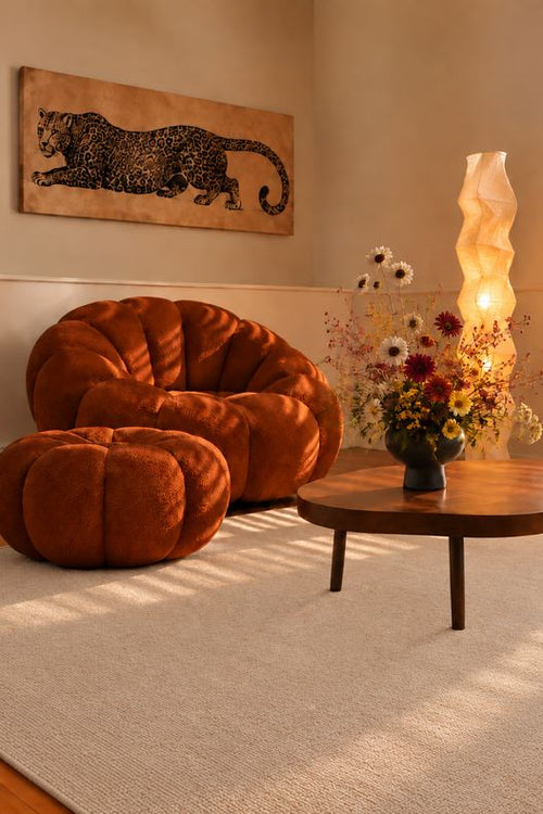 Ivory Wool Round Rug 115R – Wooly