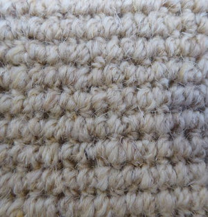 Tapis de couloir ou salon Ivoire plat en Laine Naturelle - Wooly (70x210, 100x200, 115Rond, 140x200, 170x240, 200x300...)