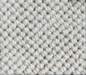 Tapis Blanc résistant au grand passage en laine - Wooly (70x.., 75x.., 80x.. et grandes dimensions)