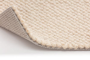 Tapis Ivoire résistant au grand passage en laine - Wooly (100x200, 140x200, 150x200 et 155x205)