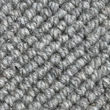Tapis gris en laine – Wooly : détail du tissage