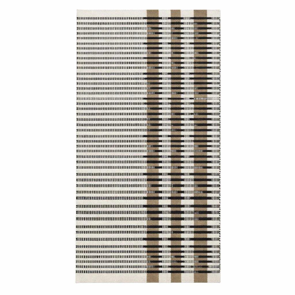 Teppich Beige und Schwarz aus Wolle – ADEPT – Gesamtansicht des Teppichs