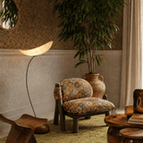 Teppich Grün Vintage aus Wolle – Up-Square, im Wohnzimmer