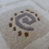 Teppich Grau Berber aus Wolle – Senegal – Detail der Webstruktur
